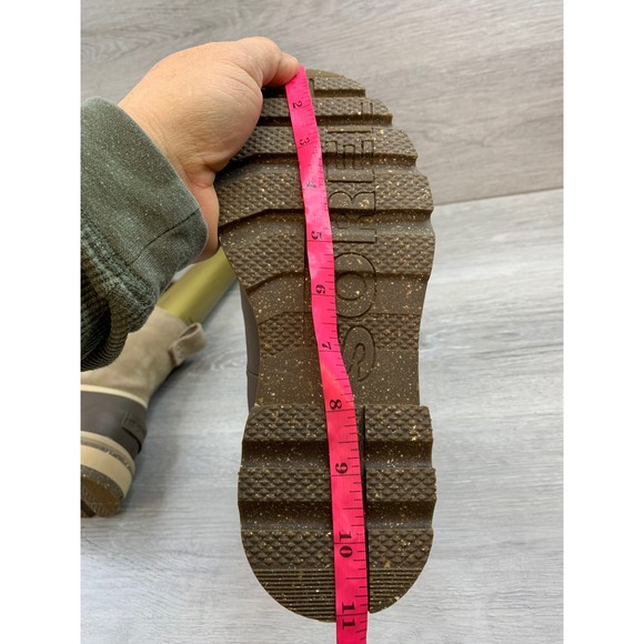 Sorel Lennox Women's Boots Lace Waterproof 8 Brown Suede Leather Shoes - Picture 9 of 11